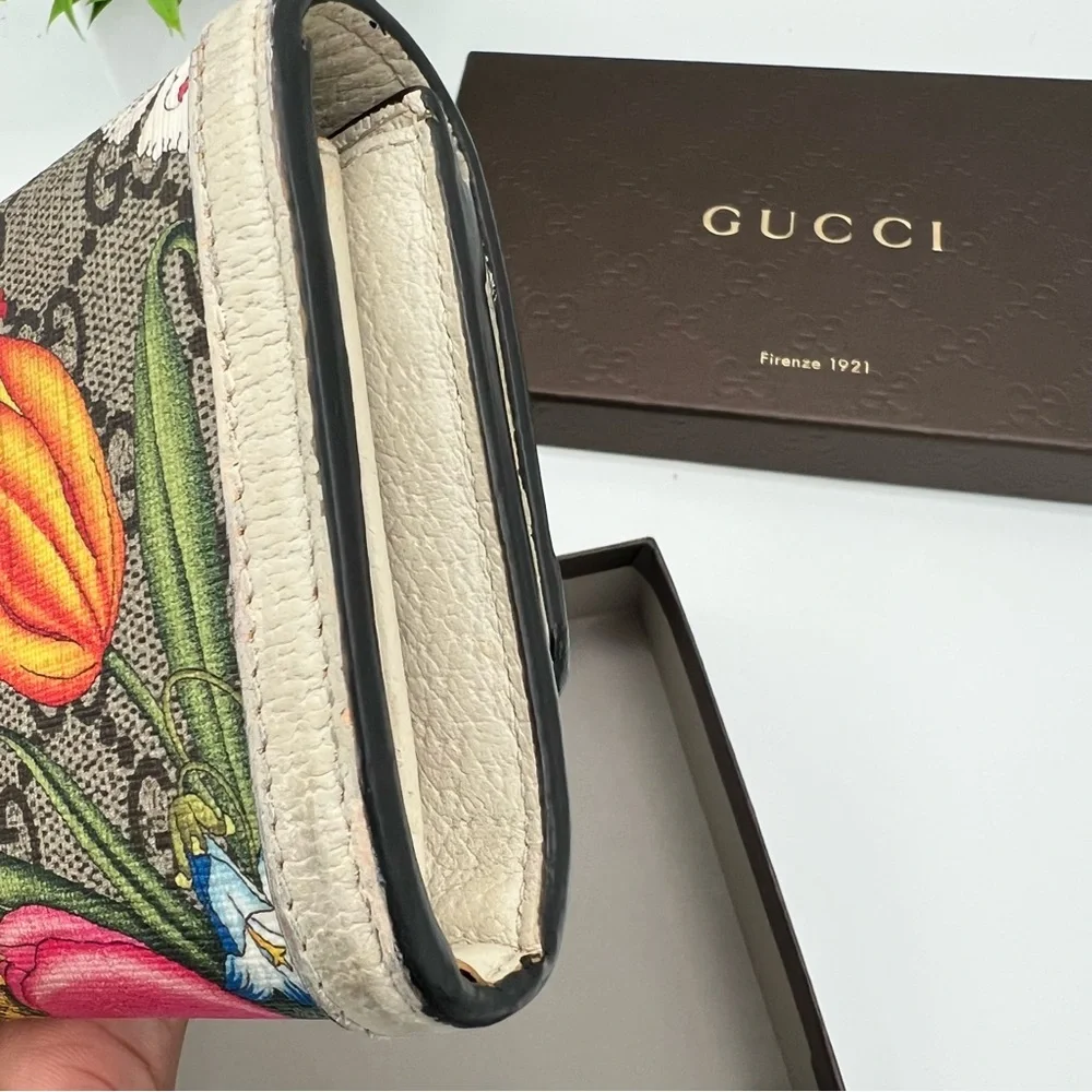 GUCCI Flora Ophidia Wallet Purse GG Supreme with box Authentic - Picture 5 of 12